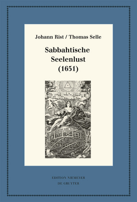 Sabbahtische Seelenlust (1651) main product photo