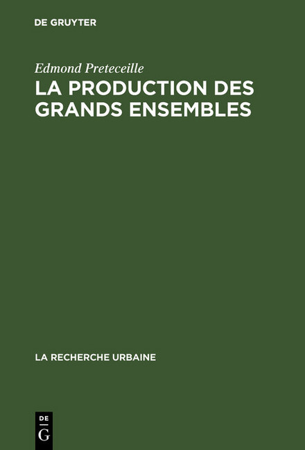 La production des grands ensembles main product photo