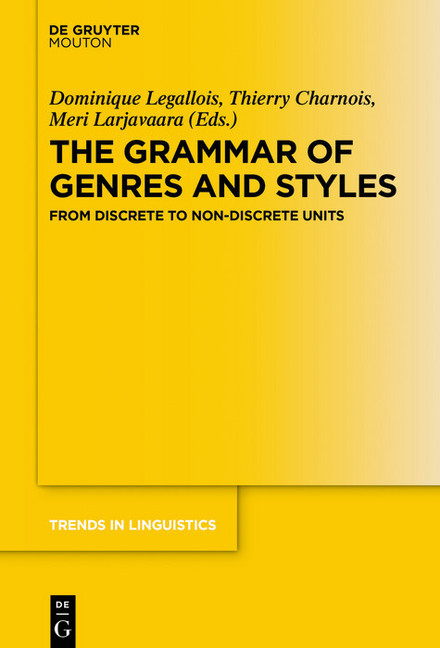 The Grammar of Genres and Styles main product photo
