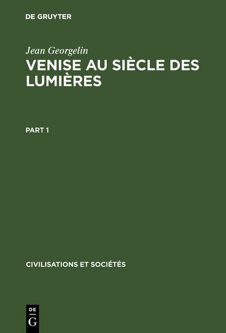 Venise au siècle des lumières main product photo