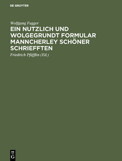 Ein nutzlich und wolgegrundt Formular Manncherley schöner schriefften main product photo
