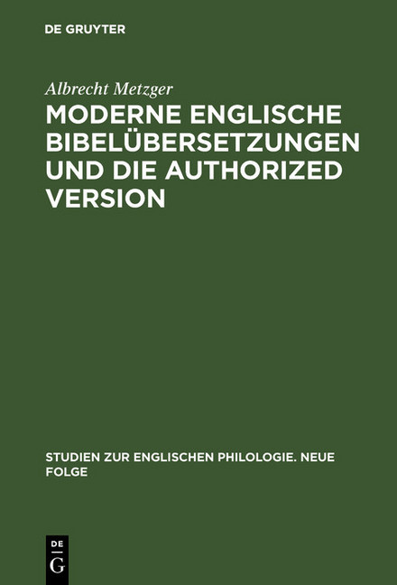 Moderne englische Bibelübersetzungen und die Authorized Version main product photo