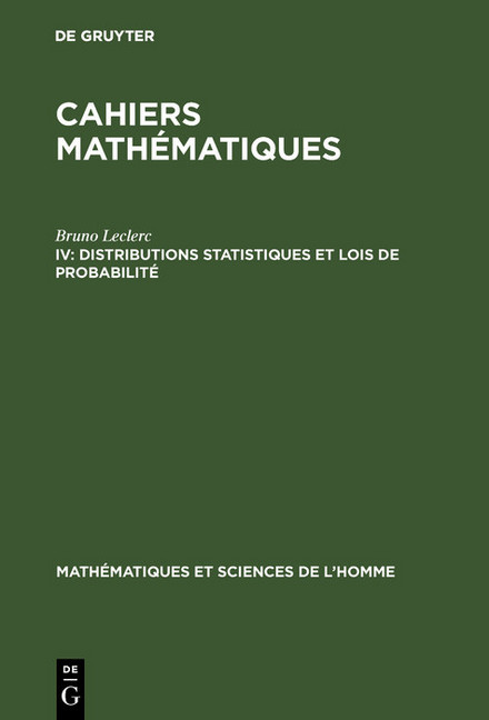 Distributions statistiques et lois de probabilité main product photo