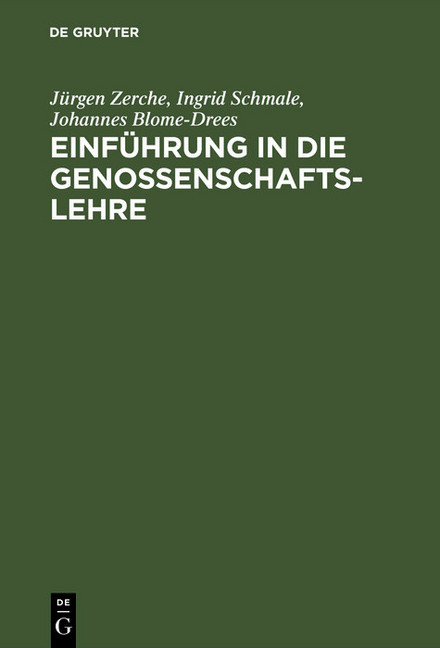 Einführung in die Genossenschaftslehre main product photo