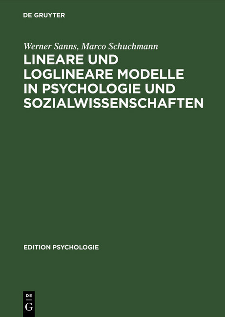 Lineare und loglineare Modelle in Psychologie und Sozialwissenschaften main product photo