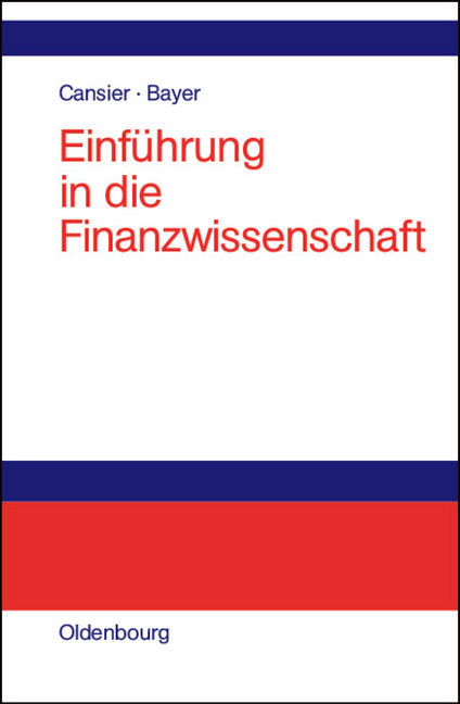 Einführung in die Finanzwissenschaft main product photo