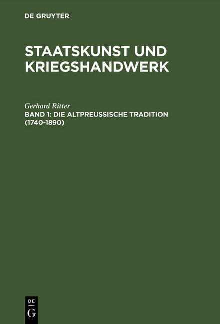 Die altpreußische Tradition (1740-1890) main product photo
