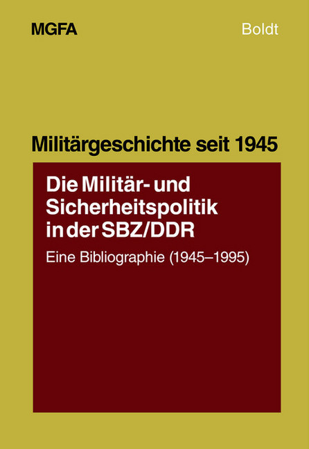 Die Militär- und Sicherheitspolitik in der SBZ/DDR main product photo