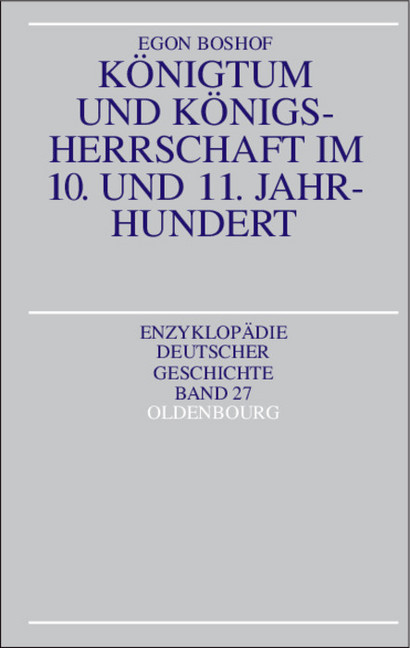 Königtum und Königsherrschaft im 10. und 11. Jahrhundert main product photo