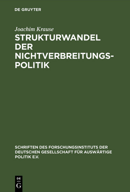 Strukturwandel der Nichtverbreitungspolitik main product photo