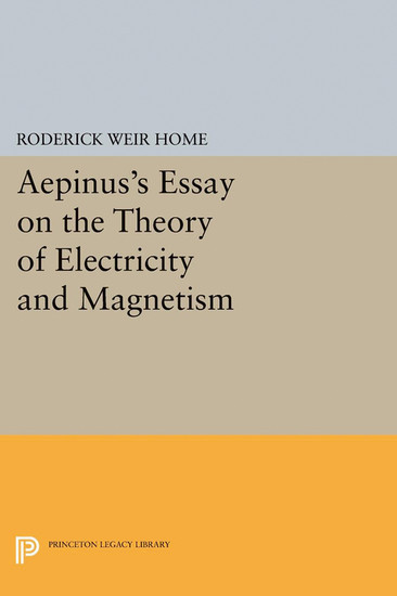 Aepinus's Essay on the Theory of Electricity and Magnetism main product photo