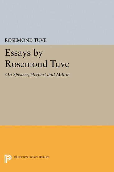 Essays by Rosemond Tuve main product photo