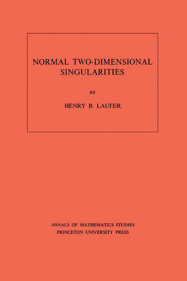 Normal Two-Dimensional Singularities. (AM-71), Volume 71 main product photo