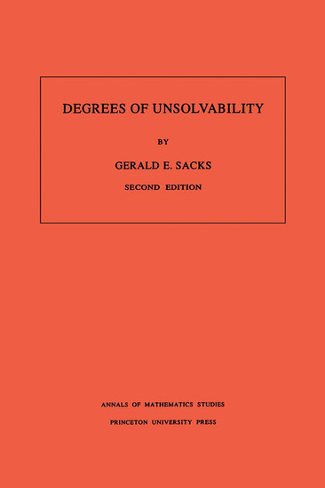 Degrees of Unsolvability. (AM-55), Volume 55 main product photo