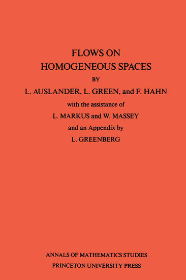 Flows on Homogeneous Spaces. (AM-53), Volume 53 main product photo