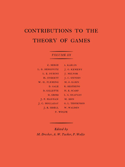 Contributions to the Theory of Games (AM-39), Volume III main product photo