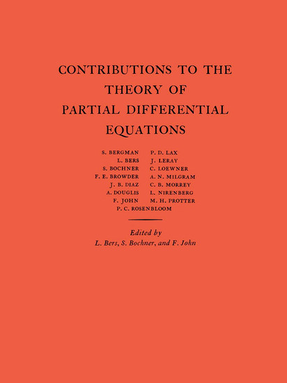 Contributions to the Theory of Partial Differential Equations. (AM-33), Volume 33 main product photo