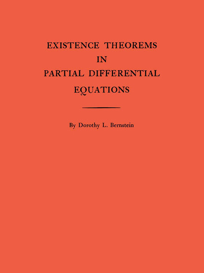 Existence Theorems in Partial Differential Equations. (AM-23), Volume 23 main product photo