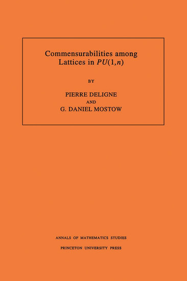 Commensurabilities among Lattices in PU (1,n). (AM-132), Volume 132 main product photo