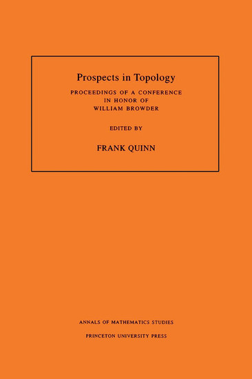 Prospects in Topology (AM-138), Volume 138 main product photo
