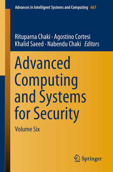 Advanced Computing and Systems for Security main product photo