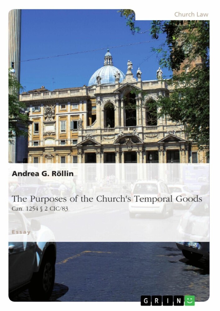 The Purposes of the Church's Temporal Goods (Can. 1254 2 CIC/83) main product photo