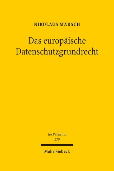Das europäische Datenschutzgrundrecht main product photo