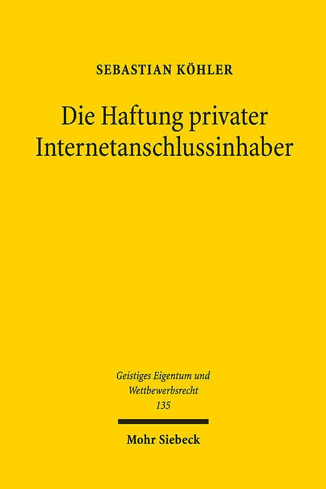 Die Haftung privater Internetanschlussinhaber main product photo