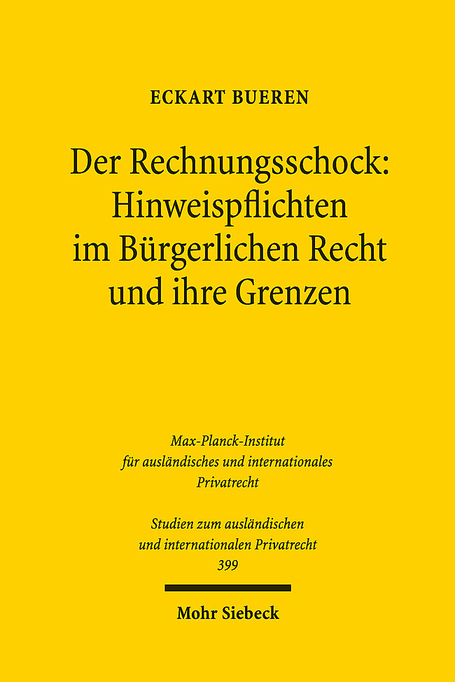 Der Rechnungsschock: Hinweispflichten im Bürgerlichen Recht und ihre Grenzen main product photo
