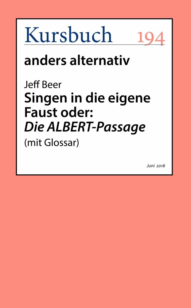Singen in die eigene Faust oder: Die ALBERT-Passage main product photo