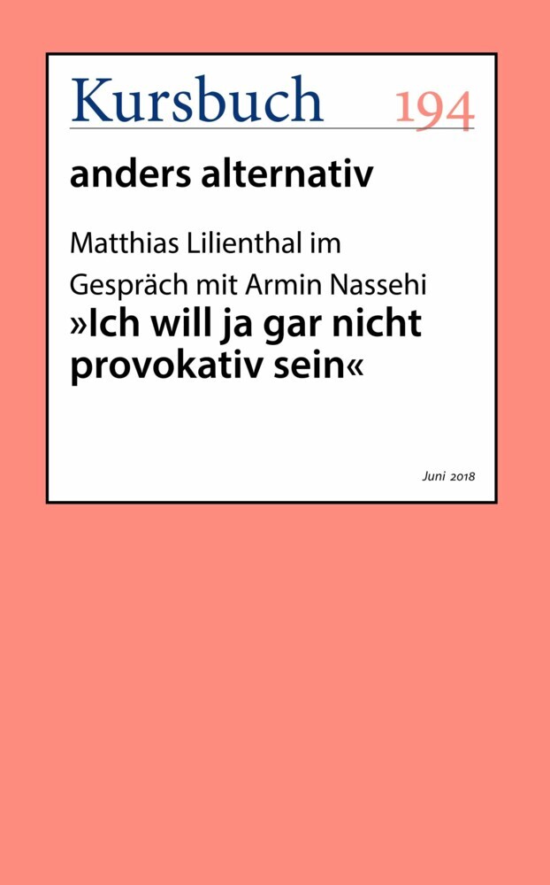 'Ich will ja gar nicht provokativ sein' main product photo