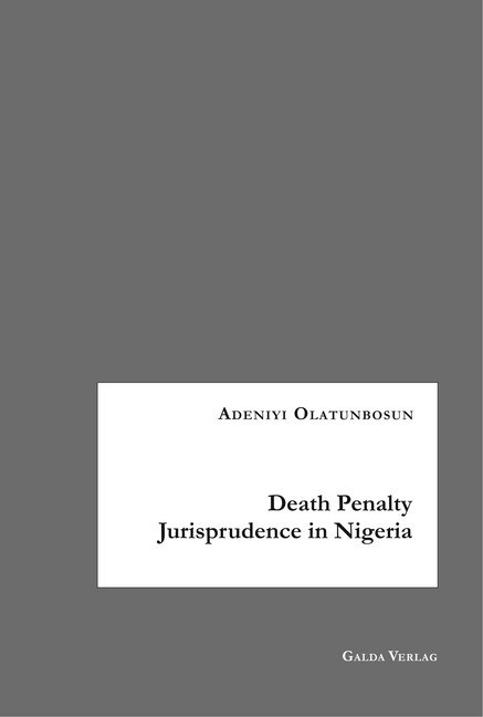 Death Penalty Jurisprudence in Nigeria main product photo