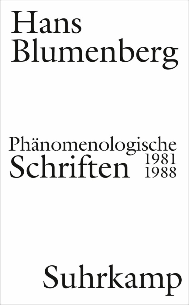 Phänomenologische Schriften main product photo