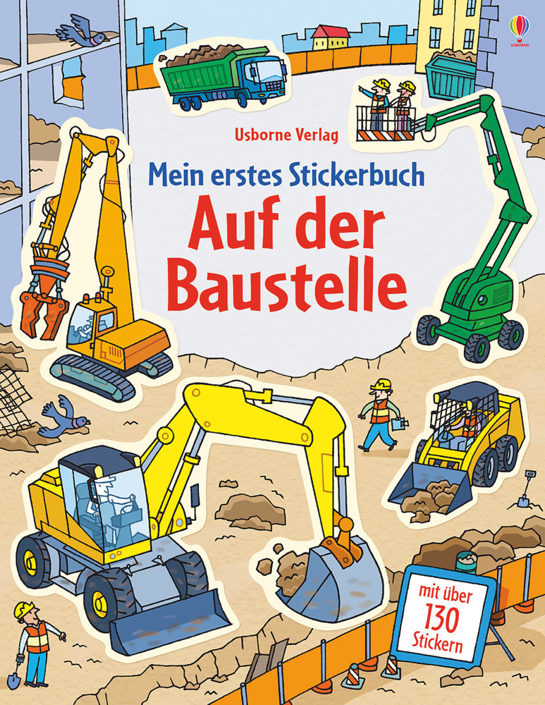 Mein erstes Stickerbuch: Auf der Baustelle main product photo