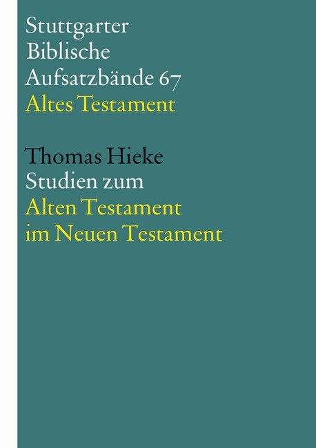 Studien zum Alten Testament im Neuen Testament main product photo