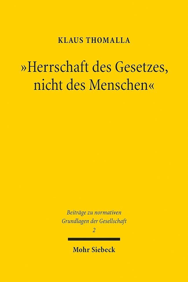 "Herrschaft des Gesetzes, nicht des Menschen" main product photo