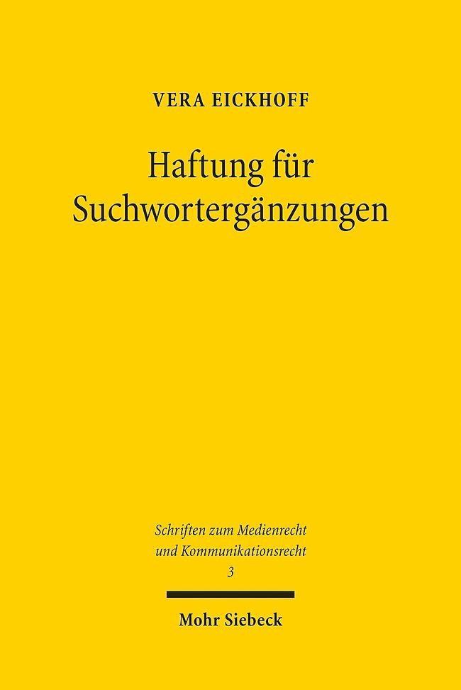 Haftung für Suchwortergänzungen main product photo