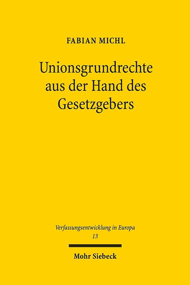 Unionsgrundrechte aus der Hand des Gesetzgebers main product photo