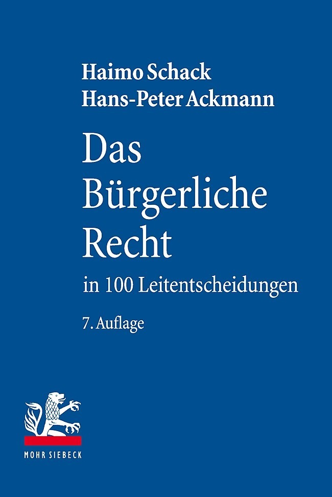Das Bürgerliche Recht in 100 Leitentscheidungen main product photo