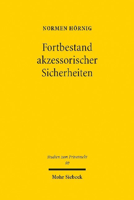 Fortbestand akzessorischer Sicherheiten main product photo