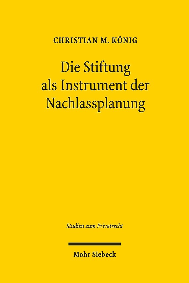 Die Stiftung als Instrument der Nachlassplanung main product photo