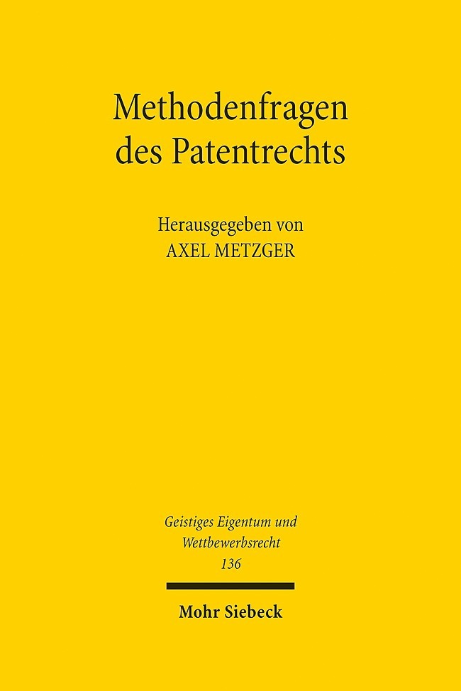 Methodenfragen des Patentrechts main product photo