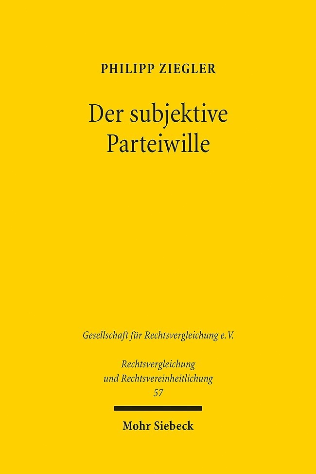 Der subjektive Parteiwille main product photo