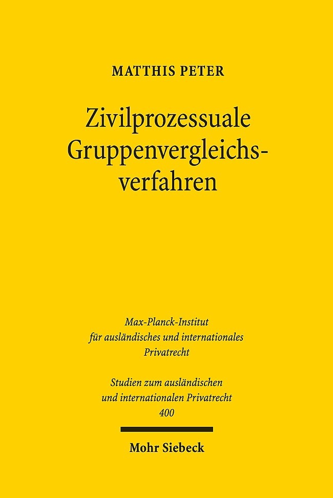 Zivilprozessuale Gruppenvergleichsverfahren main product photo