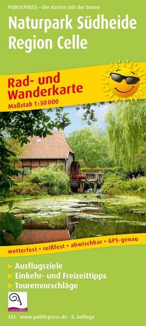 PublicPress Rad- und Wanderkarte Naturpark Südheide, Region Celle main product photo