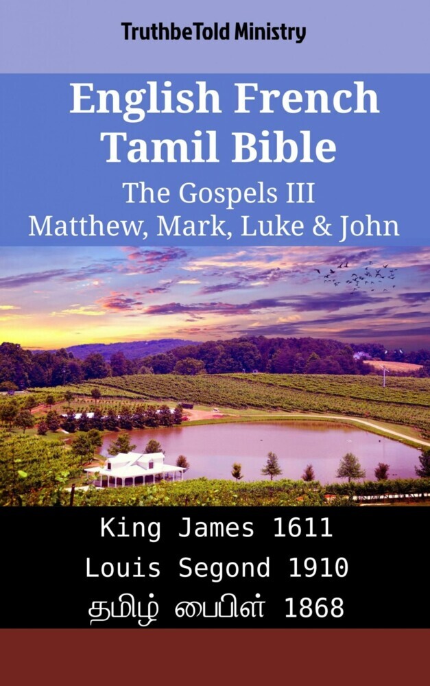 English French Tamil Bible - The Gospels III - Matthew, Mark, Luke & John main product photo