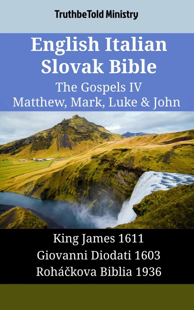English Italian Slovak Bible - The Gospels IV - Matthew, Mark, Luke & John main product photo