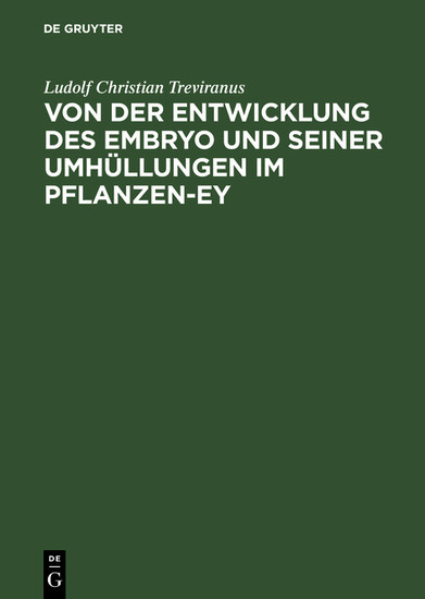 Von der Entwicklung des Embryo und seiner Umhüllungen im Pflanzen-Ey main product photo