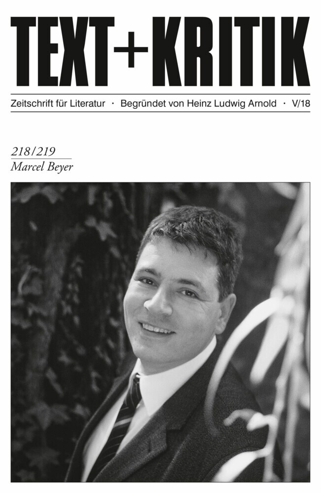TEXT + KRITIK 218/219 - Marcel Beyer main product photo