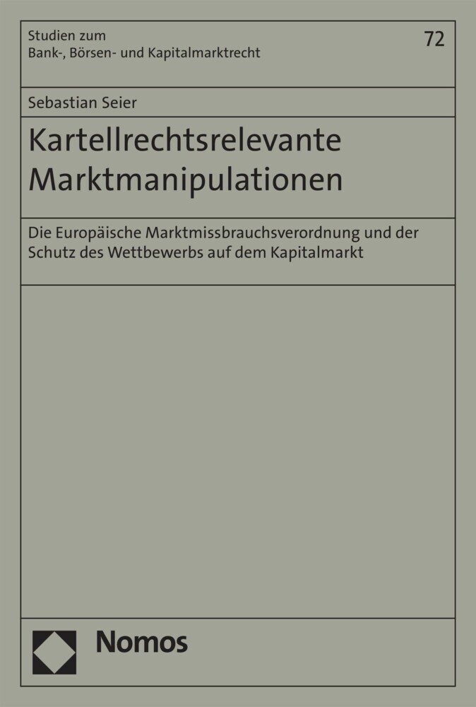 Kartellrechtsrelevante Marktmanipulationen main product photo